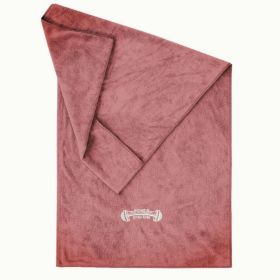 Gym Sports Hood Equipment Non-slip Sweat Pad Towel (Specification: Dark Coffee Color/40 X95cm Square Net Pocket)