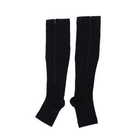 Sports Toe Pressure Compression Compression Socks (Specification: Black/SM)
