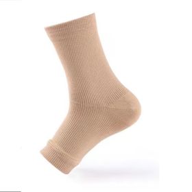 Outdoor Fitness Socks Toe Protection Compression Socks (Option: 1pair, Color: Skin Color, size: SM)