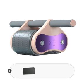 Abdominal Wheel Automatic Rebound AB Roller Abdominal Wheel Elbow Support Men And Women Belly Slimming Belly Fitness Equipment (Specification: Pink Light Luxury)