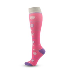 Compression Stockings Athletic Socks Compression Socks (Specification: Red Background Striped Love/SorM)