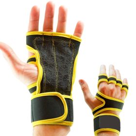 Gym Dumbbell Equipment Sports Gloves (Specification: Yellow/XL)