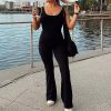Slim Fit Hip Raise Jumpsuit Sexy Backless Exercise Yoga Clothes