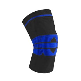 Outdoor Sports Running Short Knee Pad Knitted Compression (Specification: L/Black And Blue)