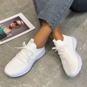 Women's Fashionable Mesh Breathable Running Shoes (Specification: Creamy White/35)