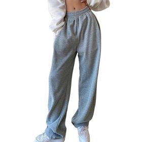 Women's Sports Jogging Loose Sweatpants (Specification: Gray/M)