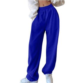 Women's Sports Jogging Loose Sweatpants (Specification: Blue/S)