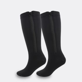 Compression Compression Stockings Compression Socks Fitness Cycling Fat Socks (Specification: Black Toe Covered/3XL)