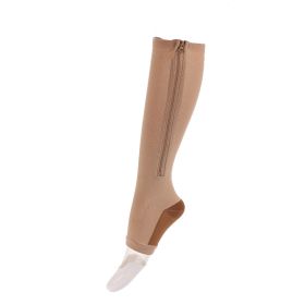 Sports Toe Pressure Compression Compression Socks (Specification: Copper Skin Color/SM)