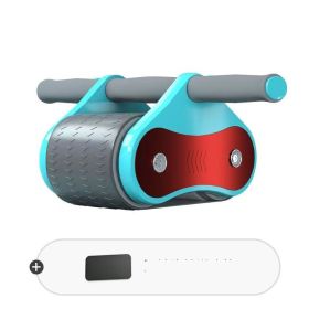 Abdominal Wheel Automatic Rebound AB Roller Abdominal Wheel Elbow Support Men And Women Belly Slimming Belly Fitness Equipment (Specification: Blue Light Luxury)