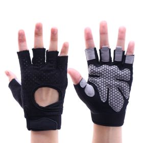 Fitness Gloves Men And Women Dumbbell Equipment Horizontal Bar Exercise Wristband (Specification: Black/XL)