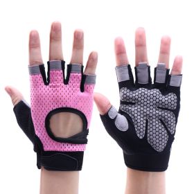 Fitness Gloves Men And Women Dumbbell Equipment Horizontal Bar Exercise Wristband (Specification: pink/XL)