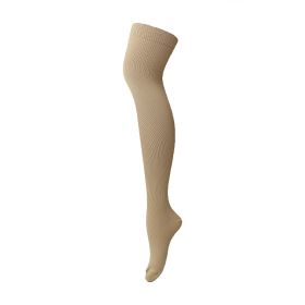 Outdoor Stretch Over The Knee Pressure Exercise Running Cycling Long Tube Compression Socks (Specification: Skin Color/L XL)