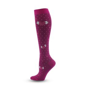 Compression Stockings Athletic Socks Compression Socks (Specification: Polka Dot Wings Love/SorM)